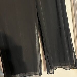 Lane Bryant Black Sheer Formal Dress Pants